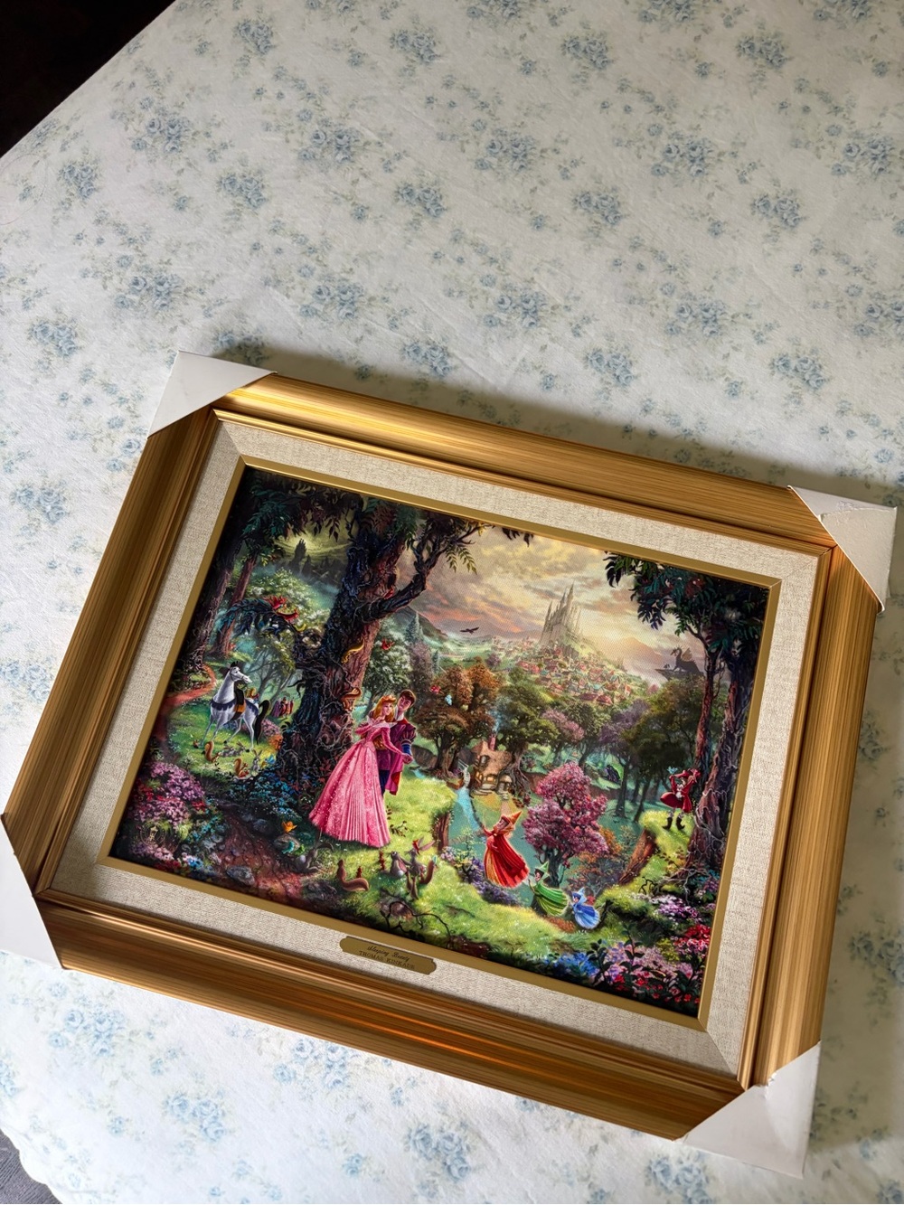 Thomas Kinkade Rare Find Disney Sleeping Beauty Painting